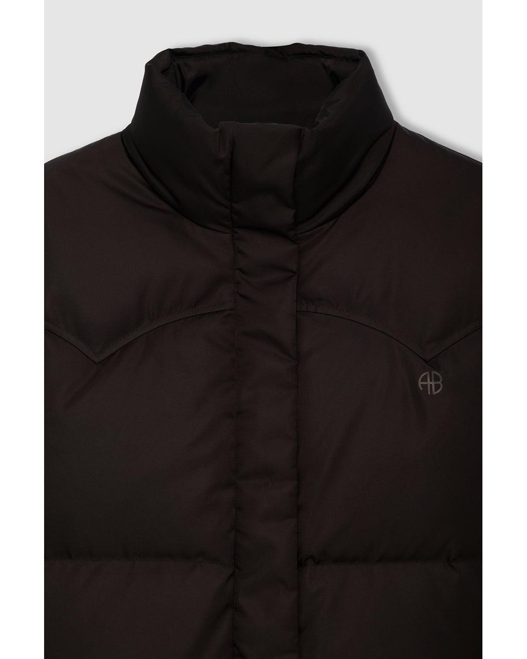 Anine Bing Blue Oslo Cropped Puffer