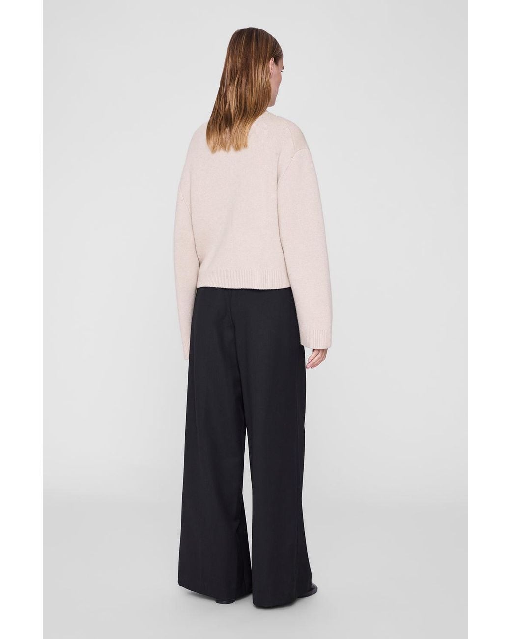Anine Bing Blue Alma Turtleneck Sweater