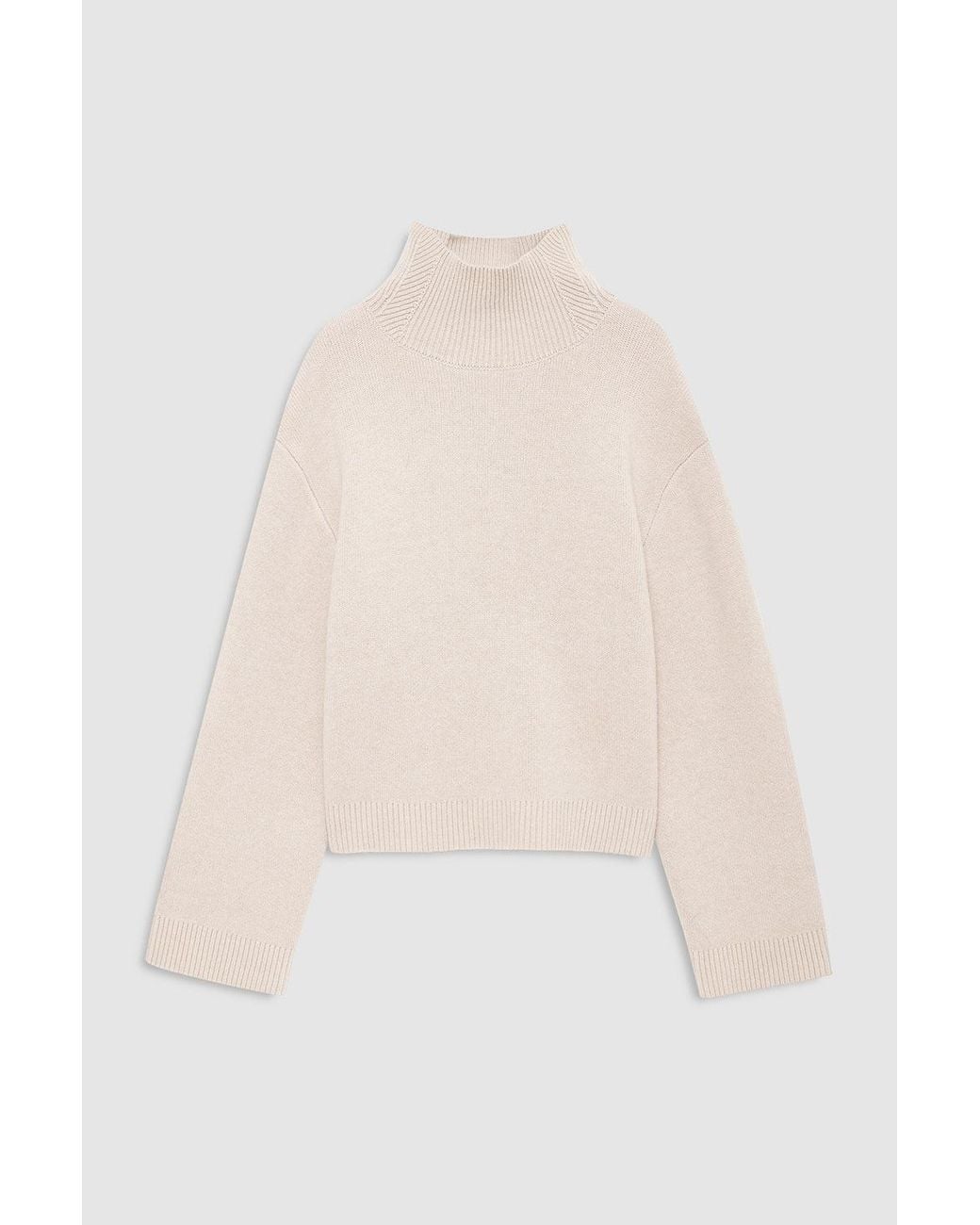 Anine Bing Blue Alma Turtleneck Sweater