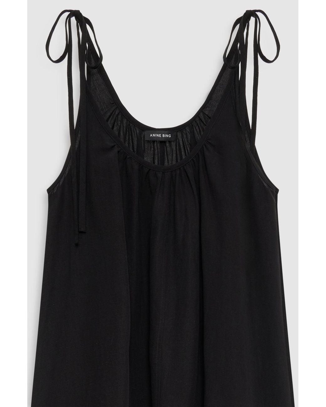 Anine Bing Black Flora Dress