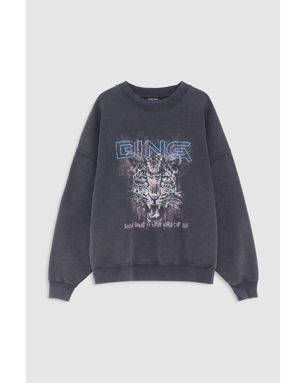 Anine Bing Blue Miles Sweatshirt Leo Muse
