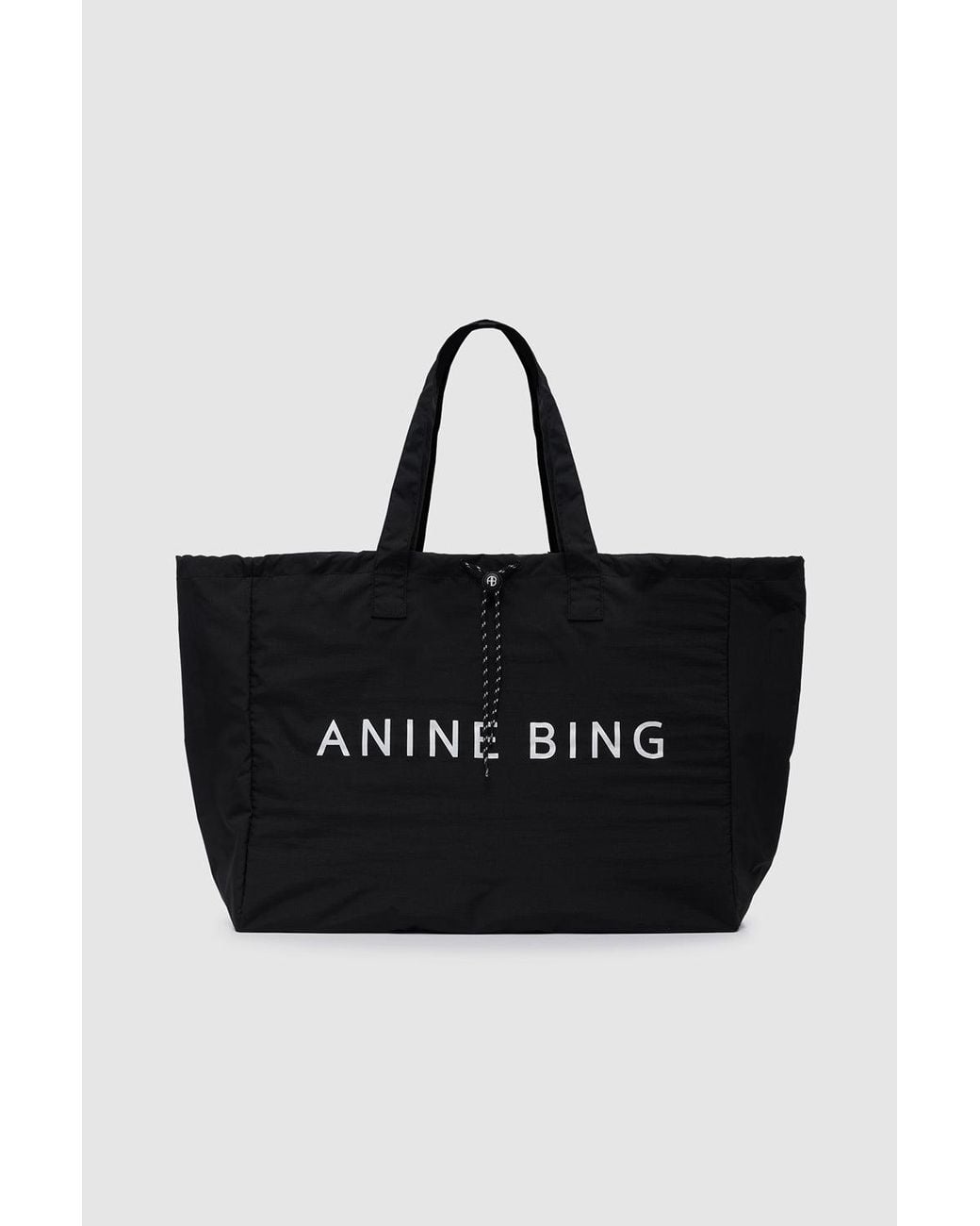 Anine Bing Black Leo Sport Tote