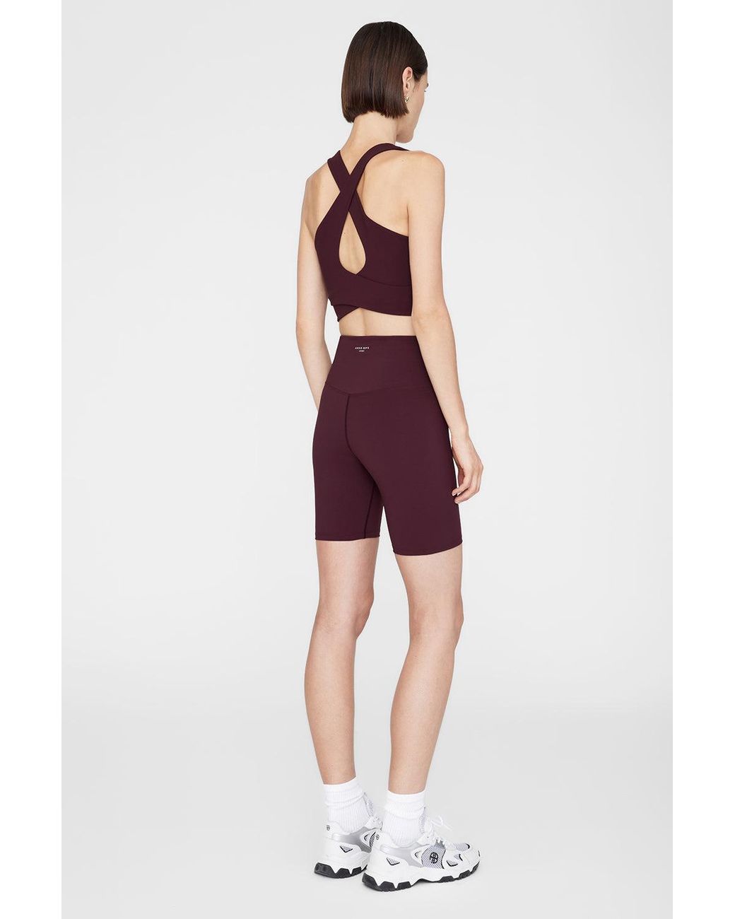 Anine Bing Red Blake Biker Short