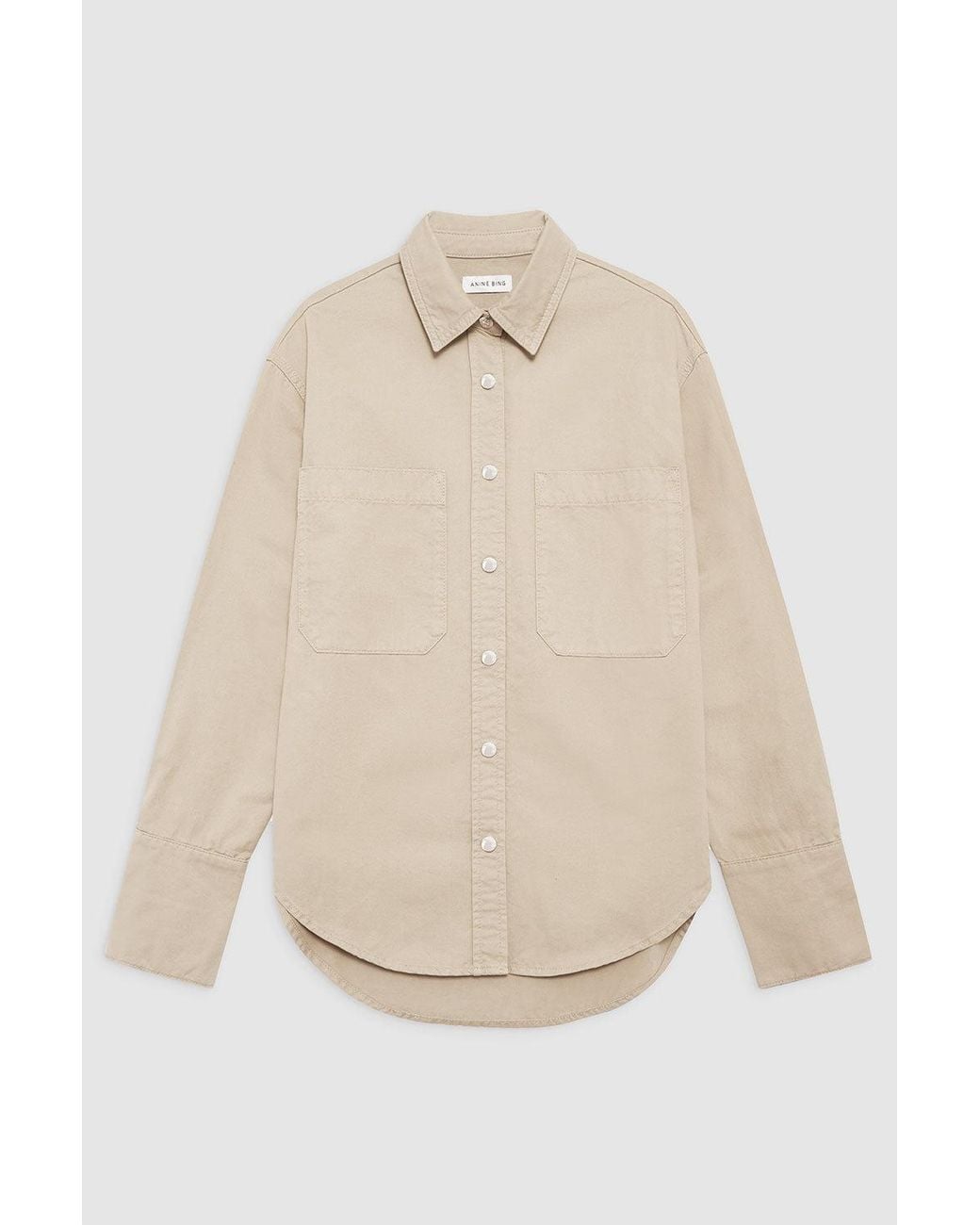 Anine Bing Natural Dante Shirt
