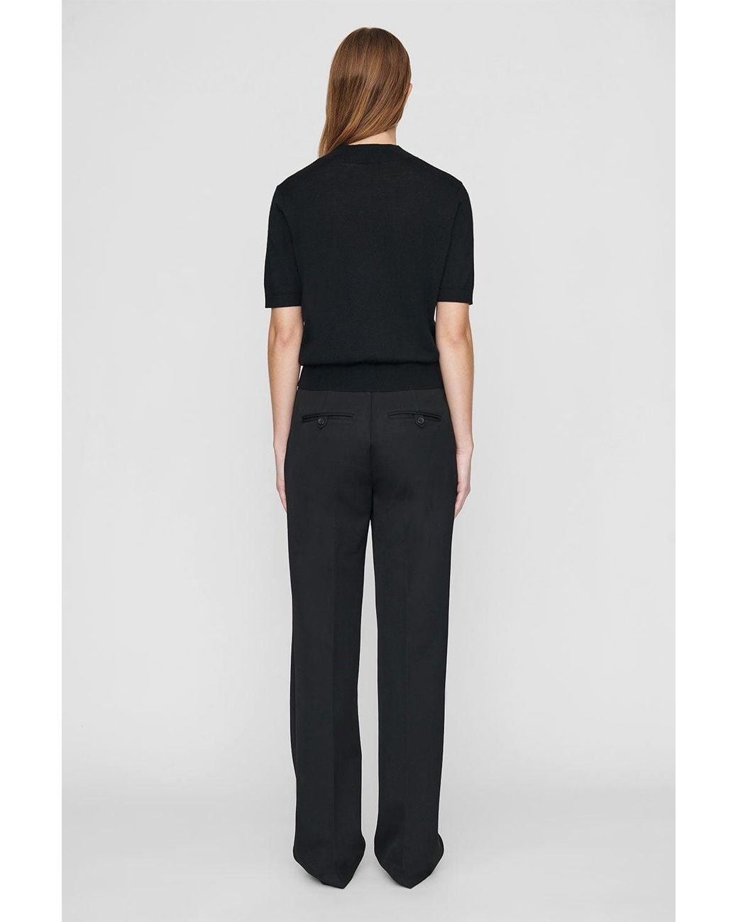 Anine Bing Black Classic Pant