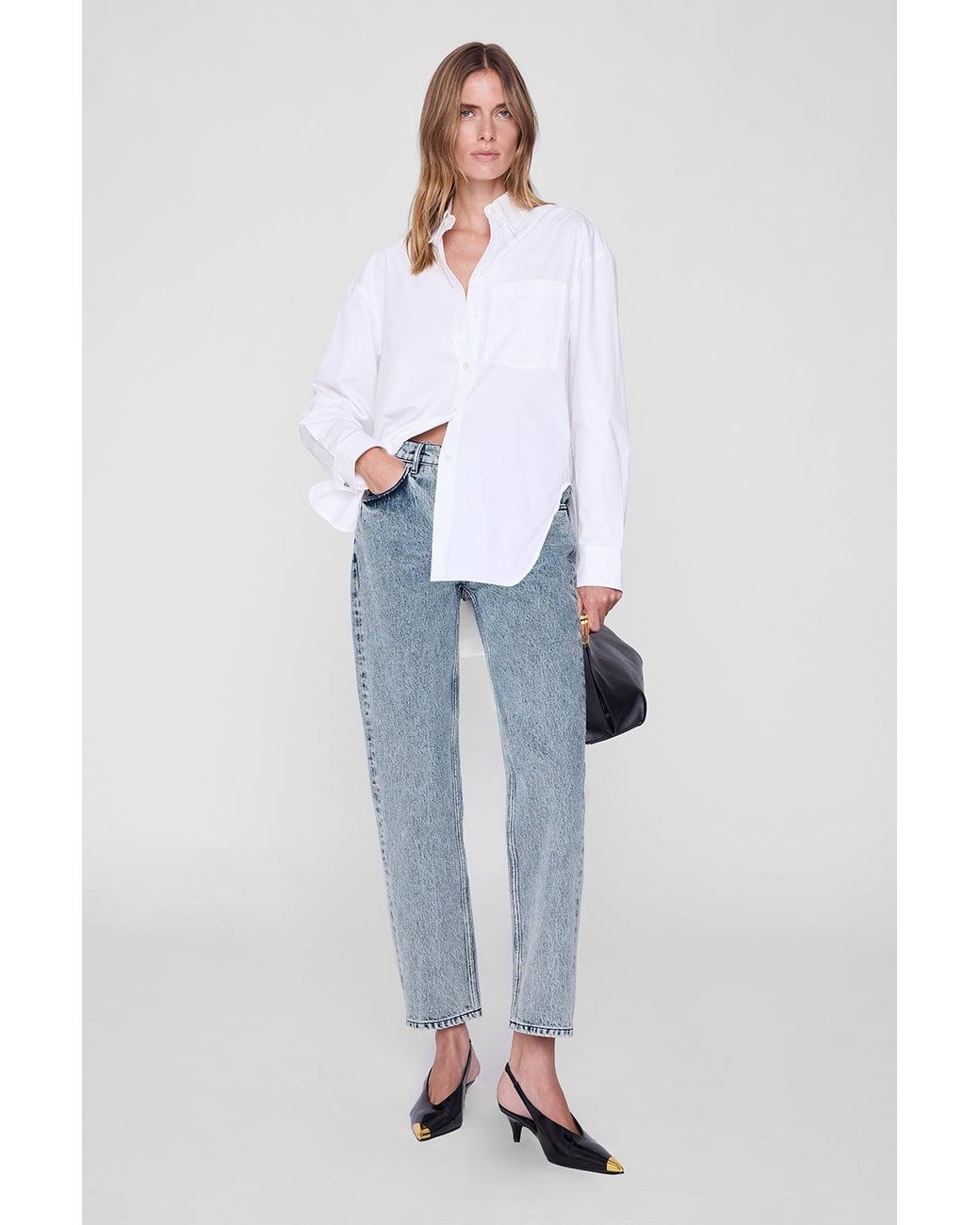 Anine Bing Blue Scott Shirt