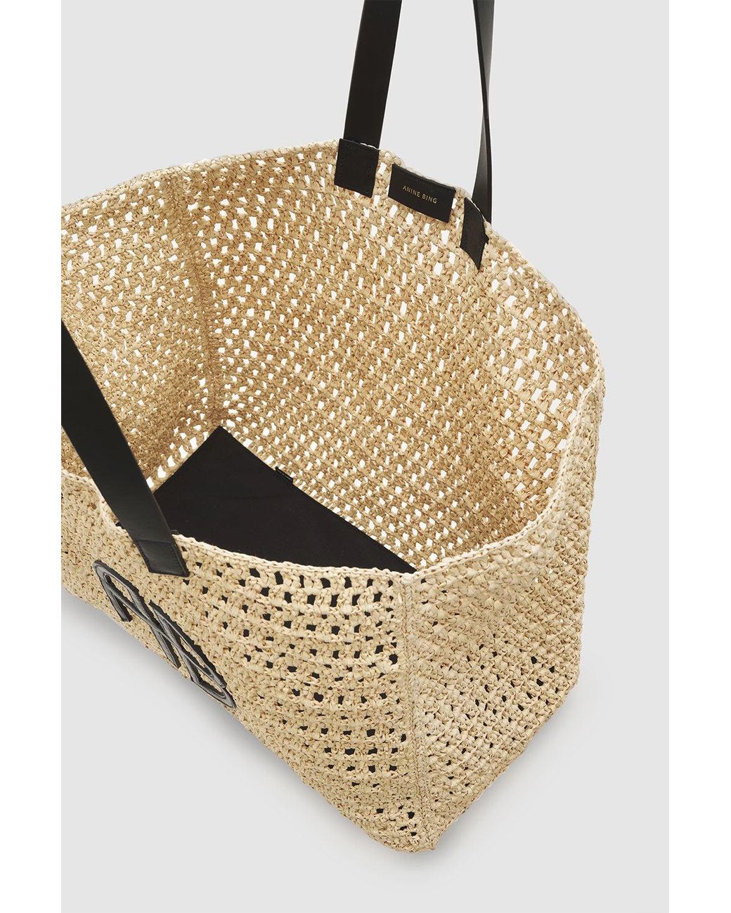 Anine Bing Natural Large Rio Tote
