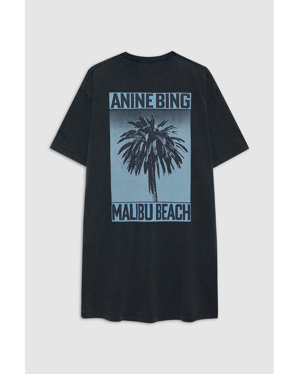 Anine Bing Blue Beth Mini Dress Palm