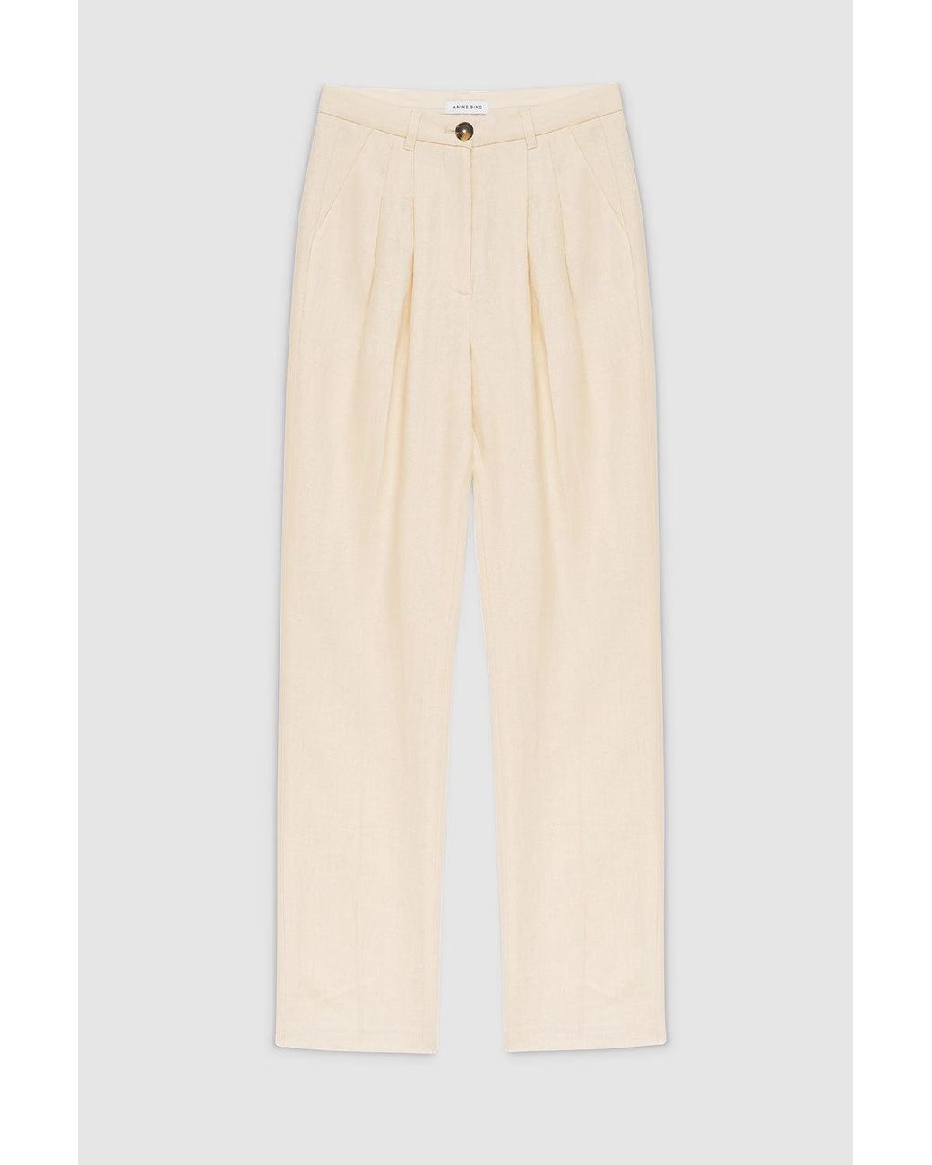Anine Bing White Jay Trouser