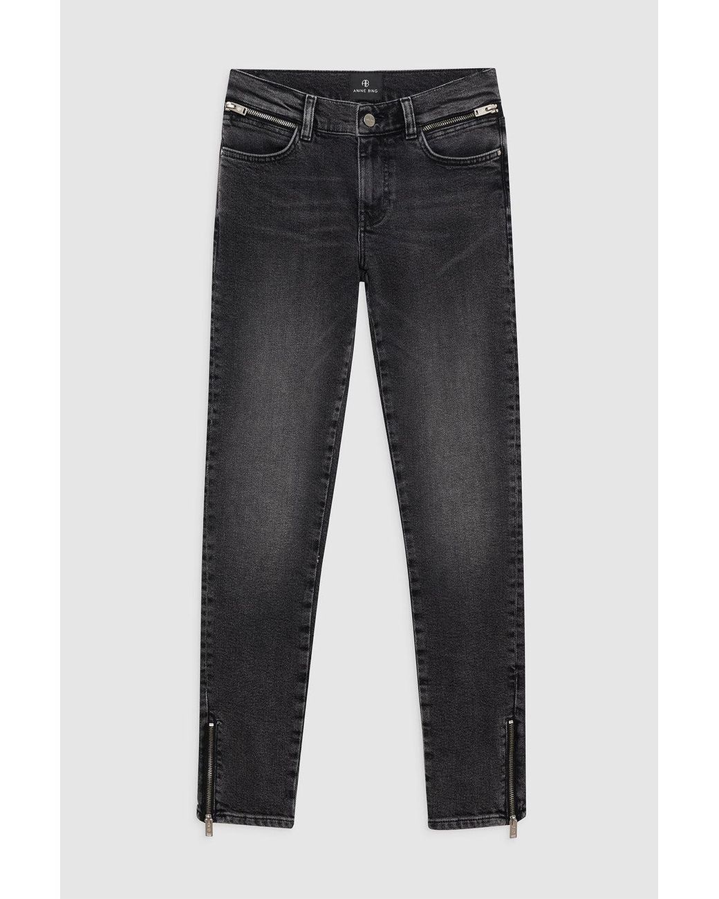 Anine Bing White Jax Jean