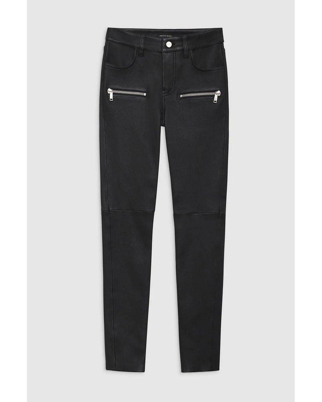 Anine Bing White Remy Pant