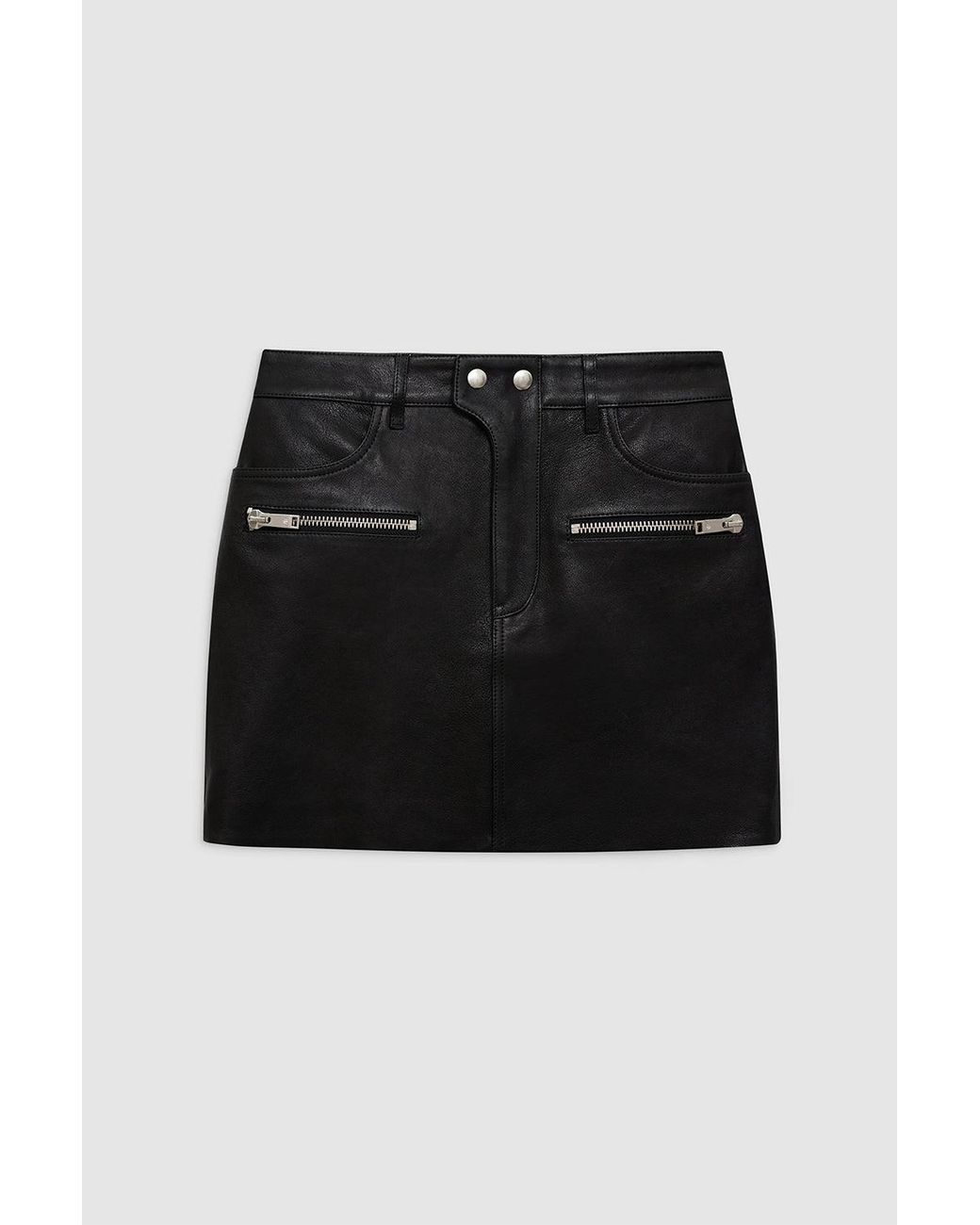 Anine Bing Red Steel Skirt