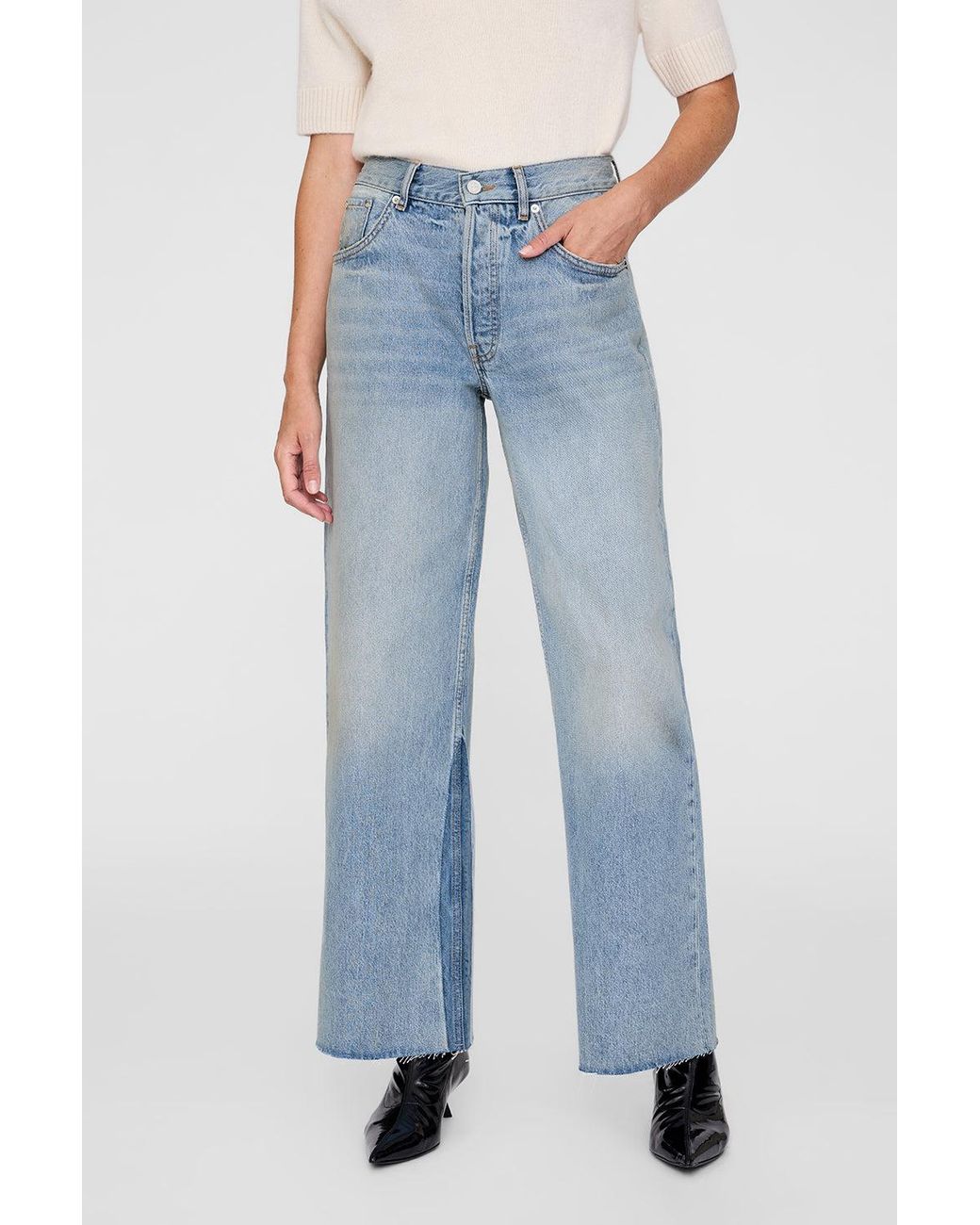 Anine Bing Blue Manon Jean