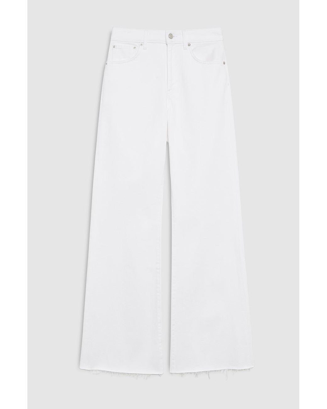 Anine Bing White Wyatt Jean 34"