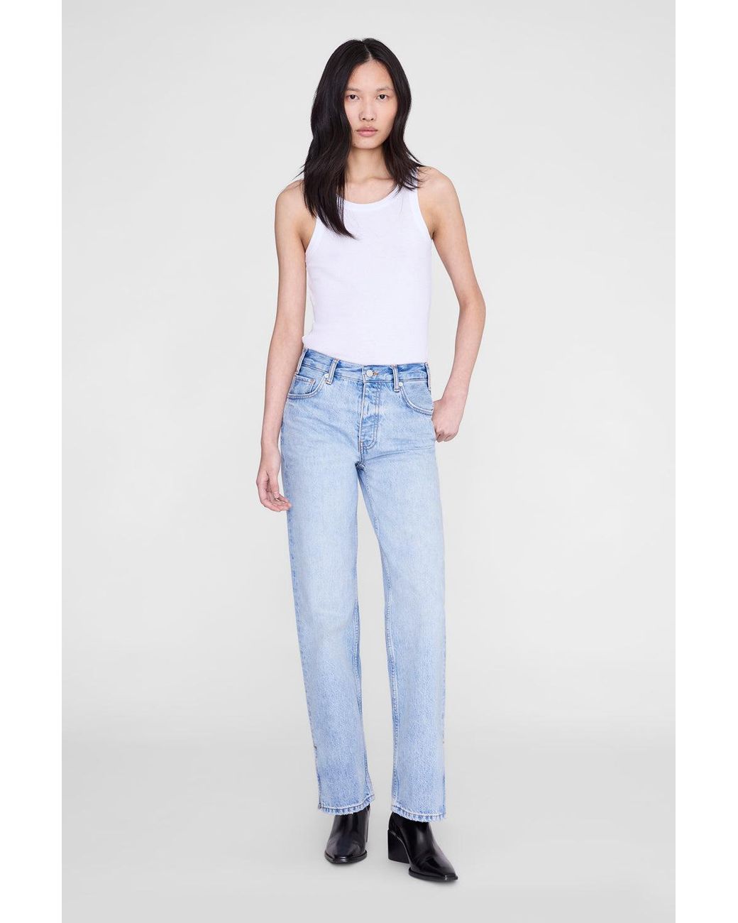 Anine Bing Blue Sixtine Tank Top