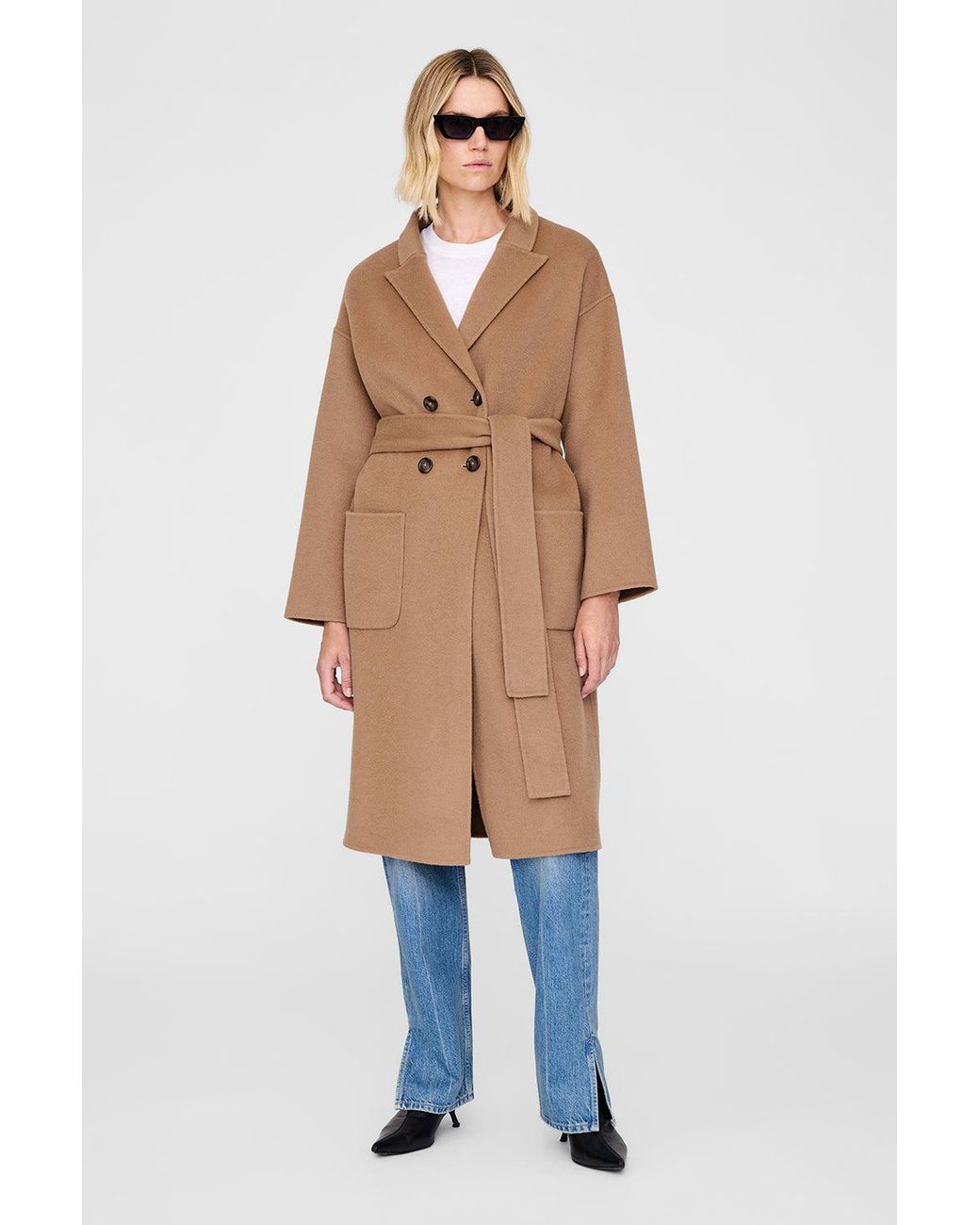 Anine Bing Natural Dylan Coat