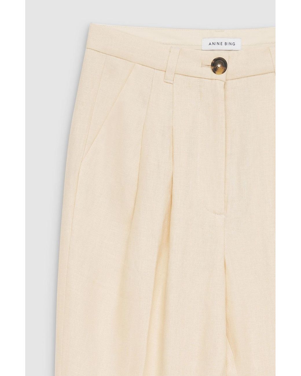 Anine Bing White Jay Trouser
