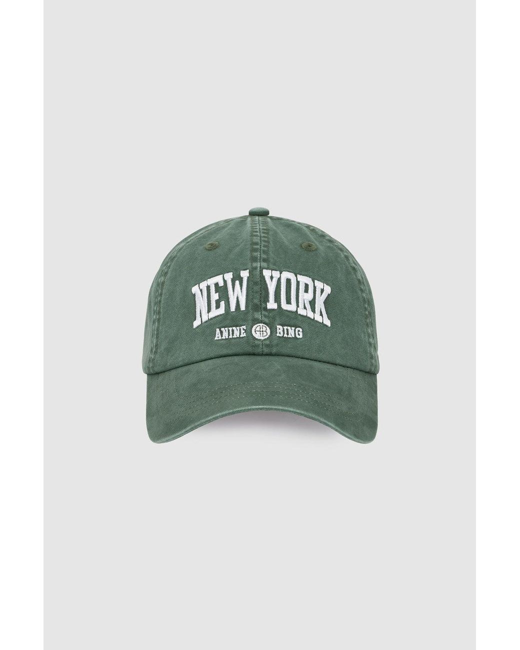 Anine Bing Green Jeremy Baseball Cap New York University
