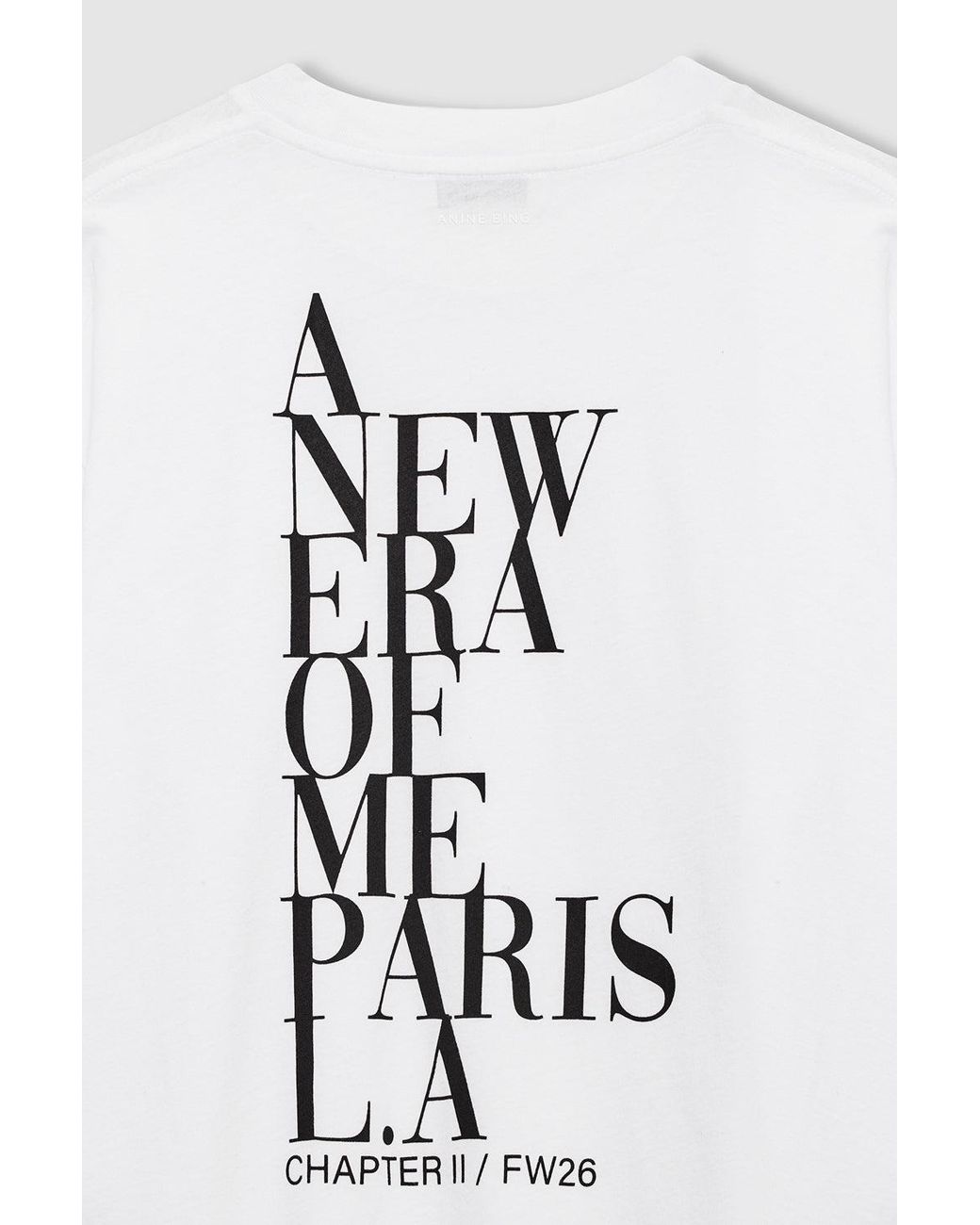 Anine Bing White Cade Tee New Era Of Me