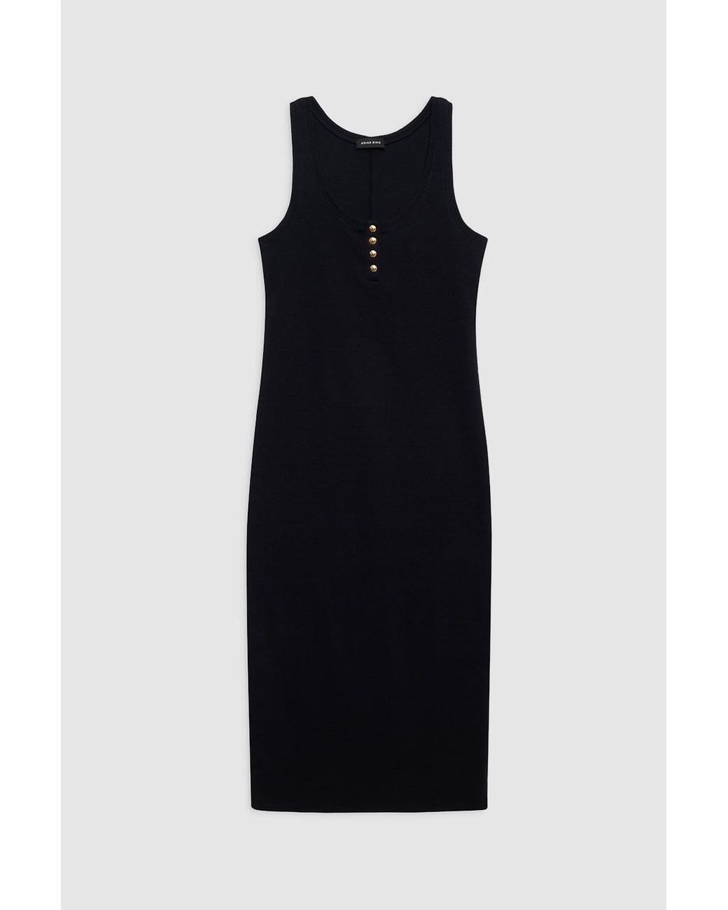 Anine Bing Blue Alessia Tank Midi Dress