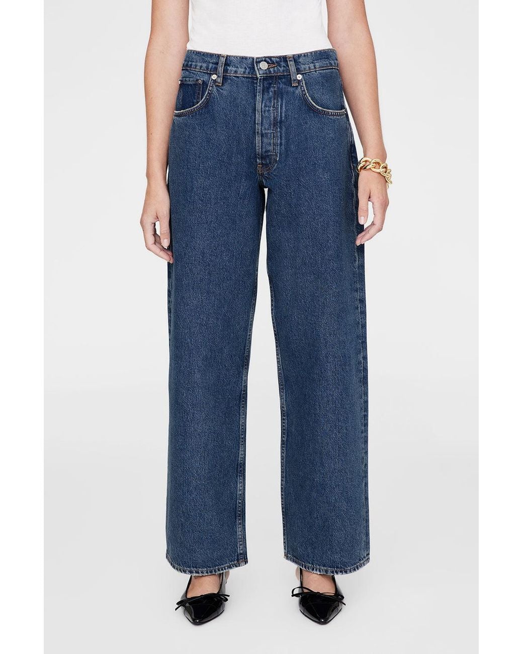 Anine Bing Blue Manon Jean