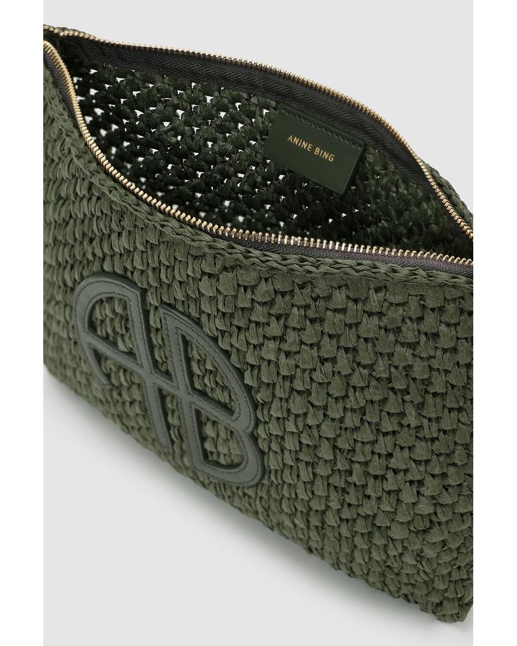 Anine Bing Green Rio Pouch