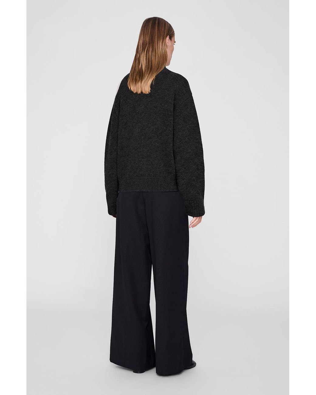 Anine Bing Blue Alma Turtleneck Sweater