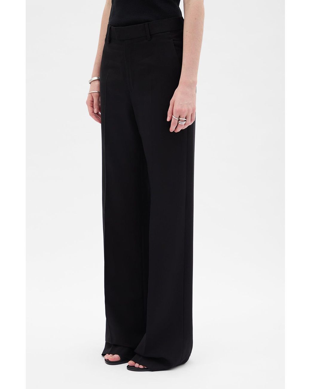 Ann Demeulemeester Black Maaike Flared Comfort Trousers