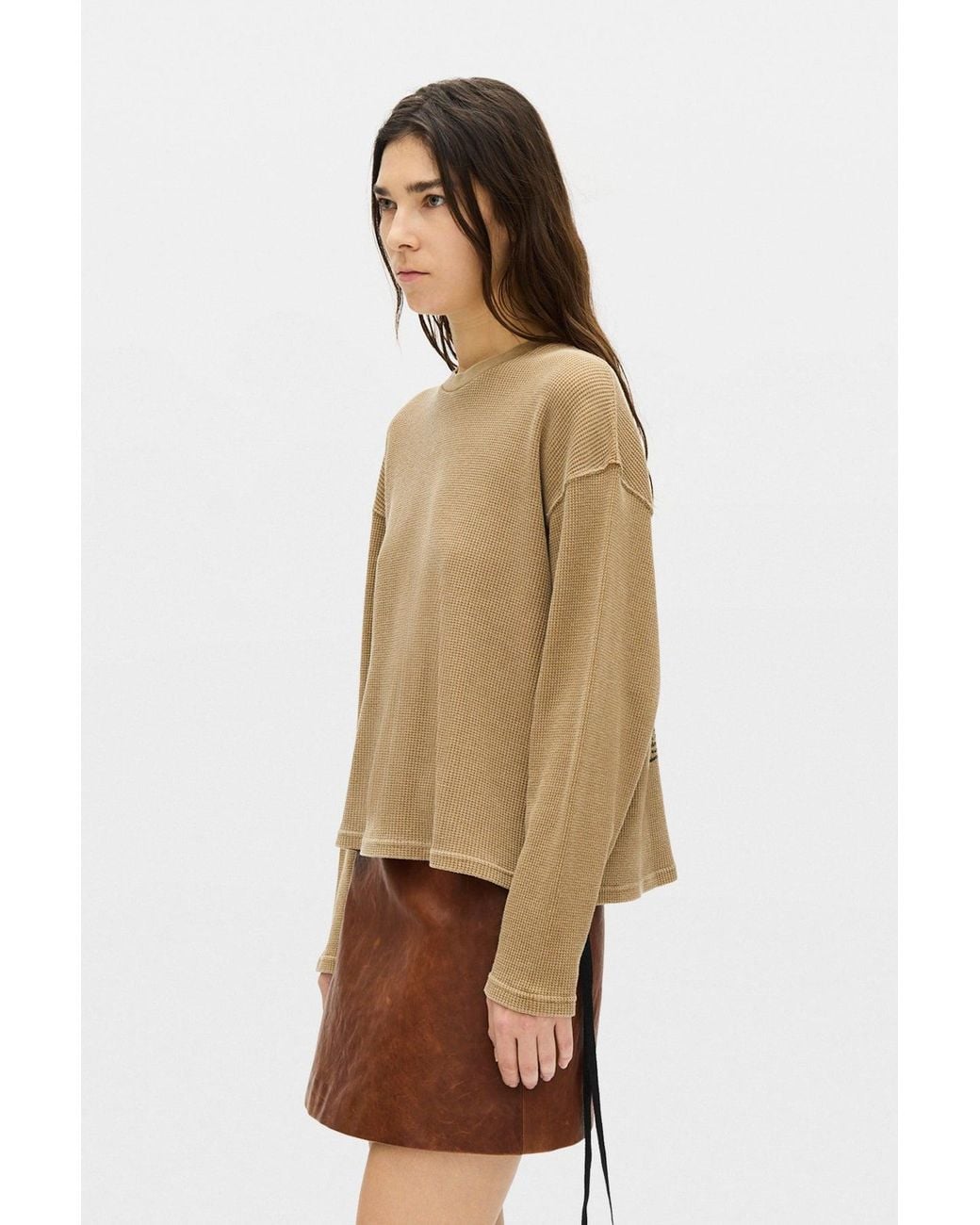 Ann Demeulemeester Brown Nikita Relax Fit Boxy T-Shirt