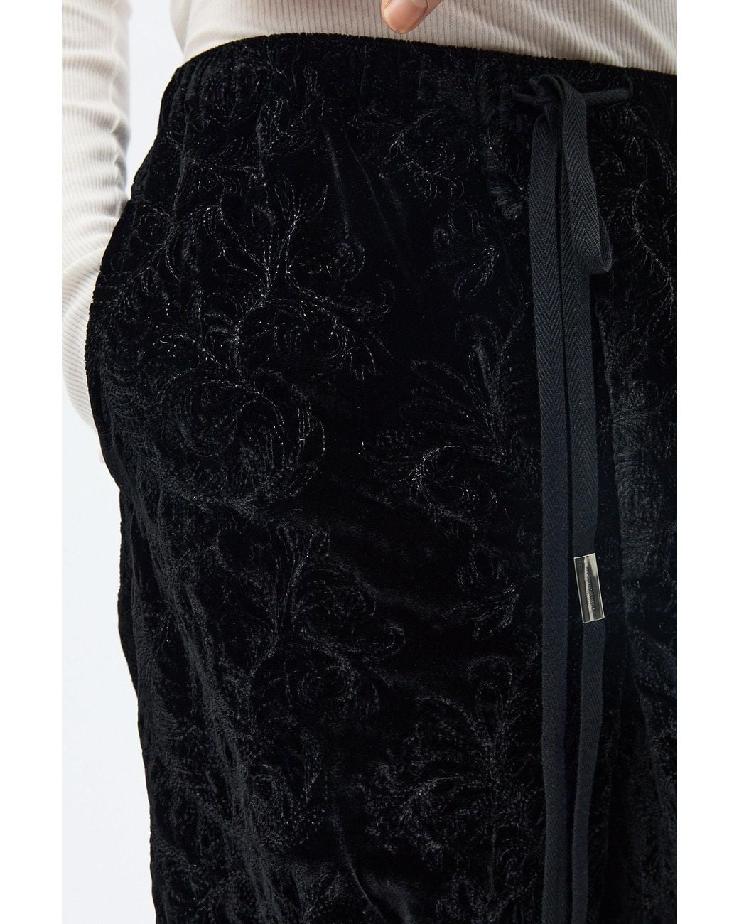 Ann Demeulemeester Black Gerry Lounge Pants for men