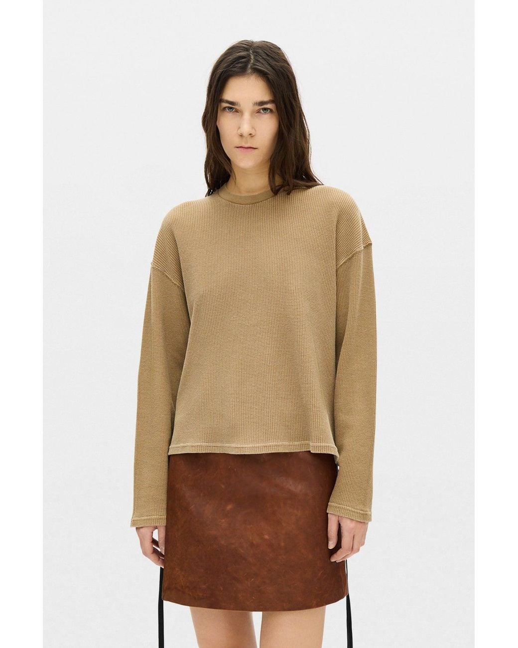 Ann Demeulemeester Brown Nikita Relax Fit Boxy T-Shirt