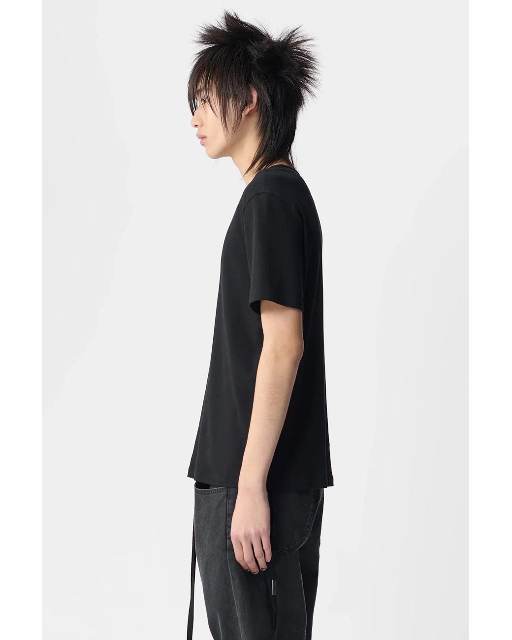 Ann Demeulemeester Blue Baptist Printed Standard Fit T-Shirt for men