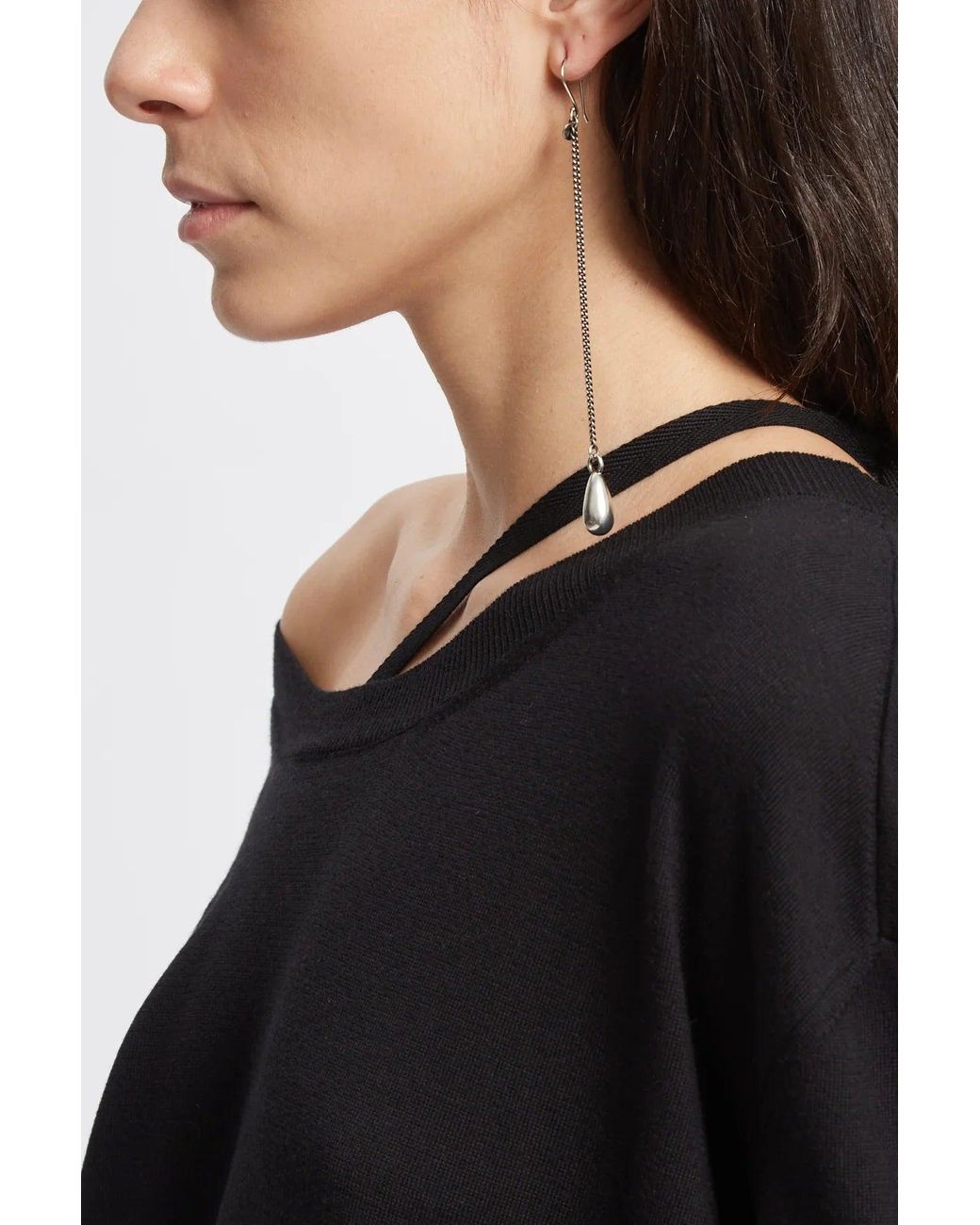 Ann Demeulemeester Black Judith Earrings