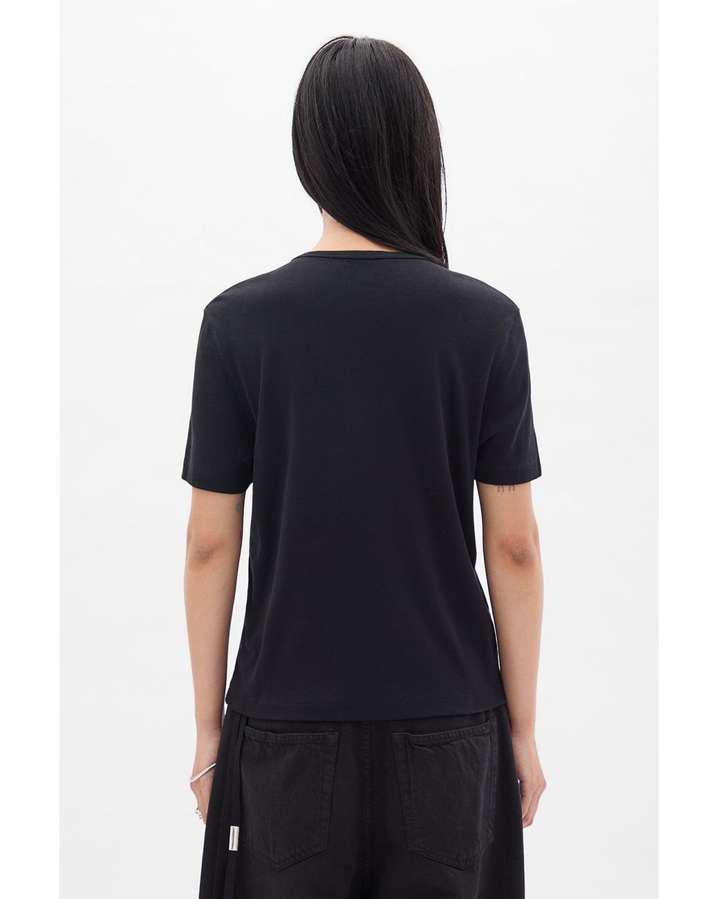 Ann Demeulemeester Black Fanie Standard Fit T-Shirt