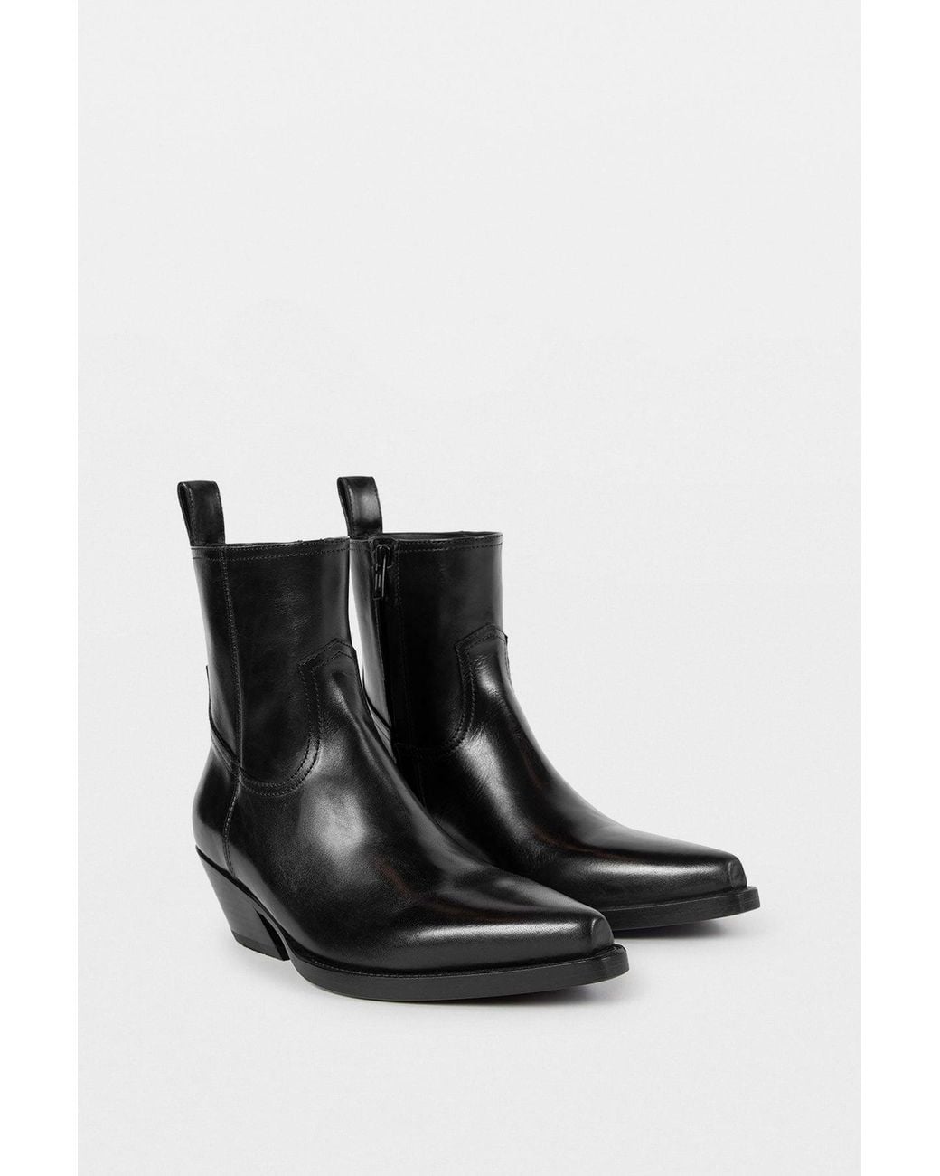 Ann Demeulemeester Black Imme Pointy Ankle Boots for men