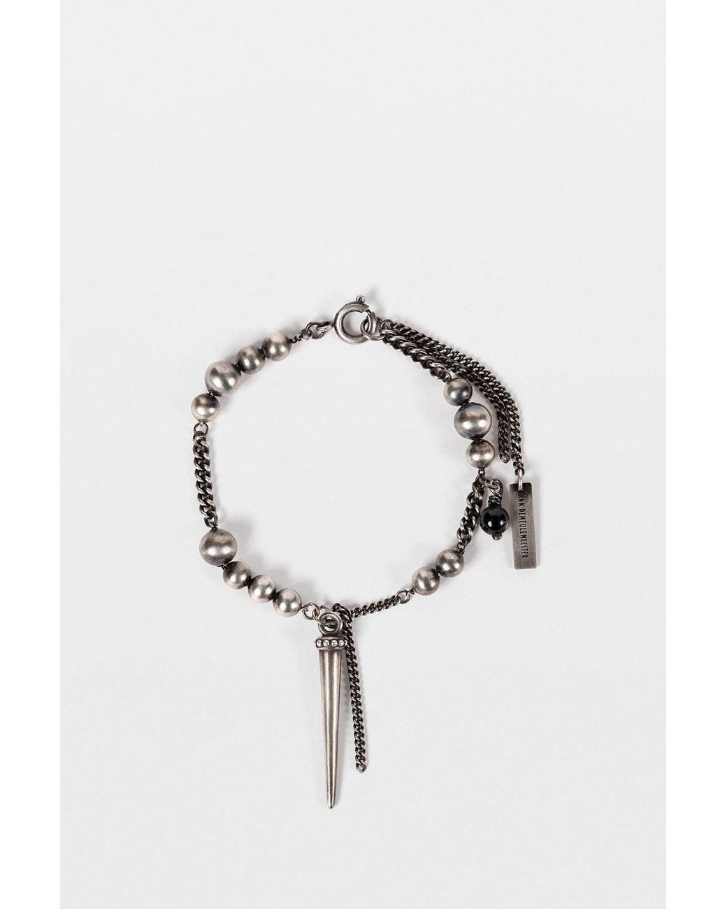 Ann Demeulemeester Black Jette Beads Bracelet