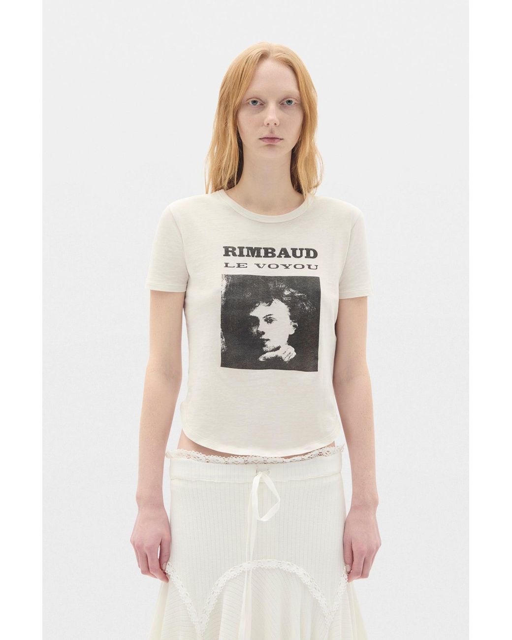 Ann Demeulemeester Natural Floor Micro T-Shirt