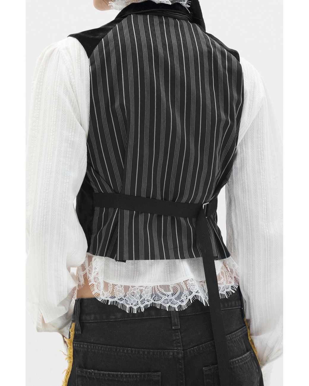 Ann Demeulemeester Black Jonatine Shawl Collar Waistcoat