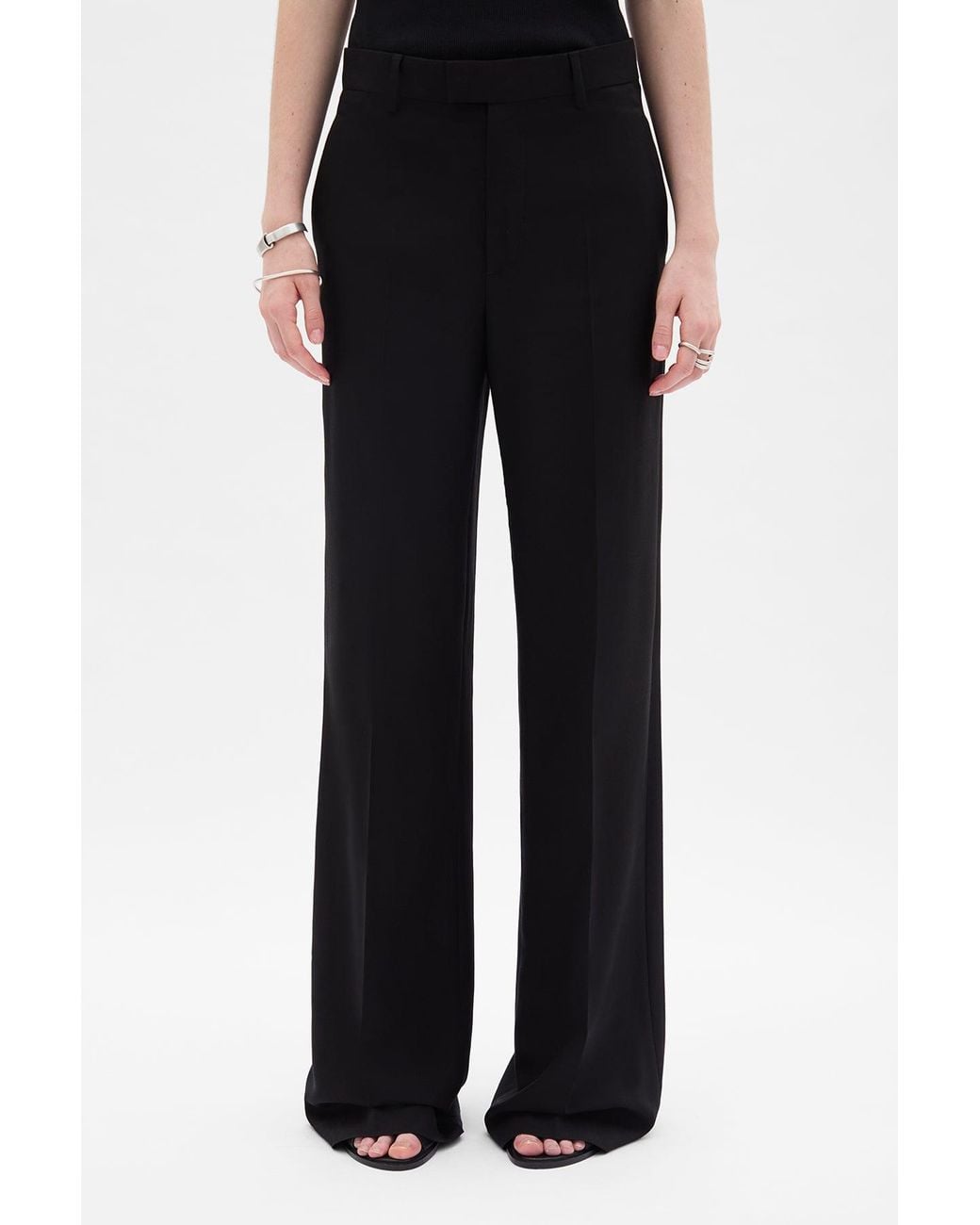 Ann Demeulemeester Black Maaike Flared Comfort Trousers