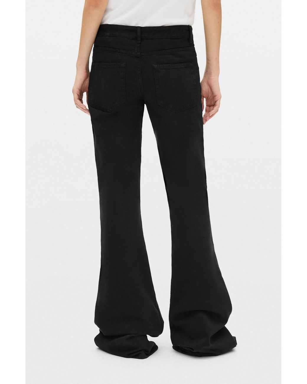 Ann Demeulemeester Black Toos Slim Fit Bootcut Trousers