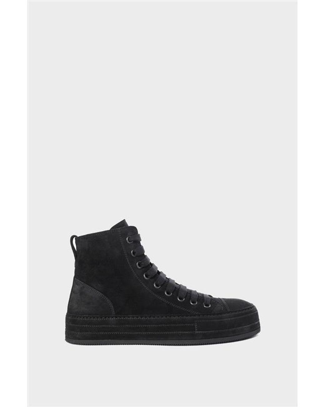 Ann Demeulemeester Black Orvo Hig-Top Sneakers