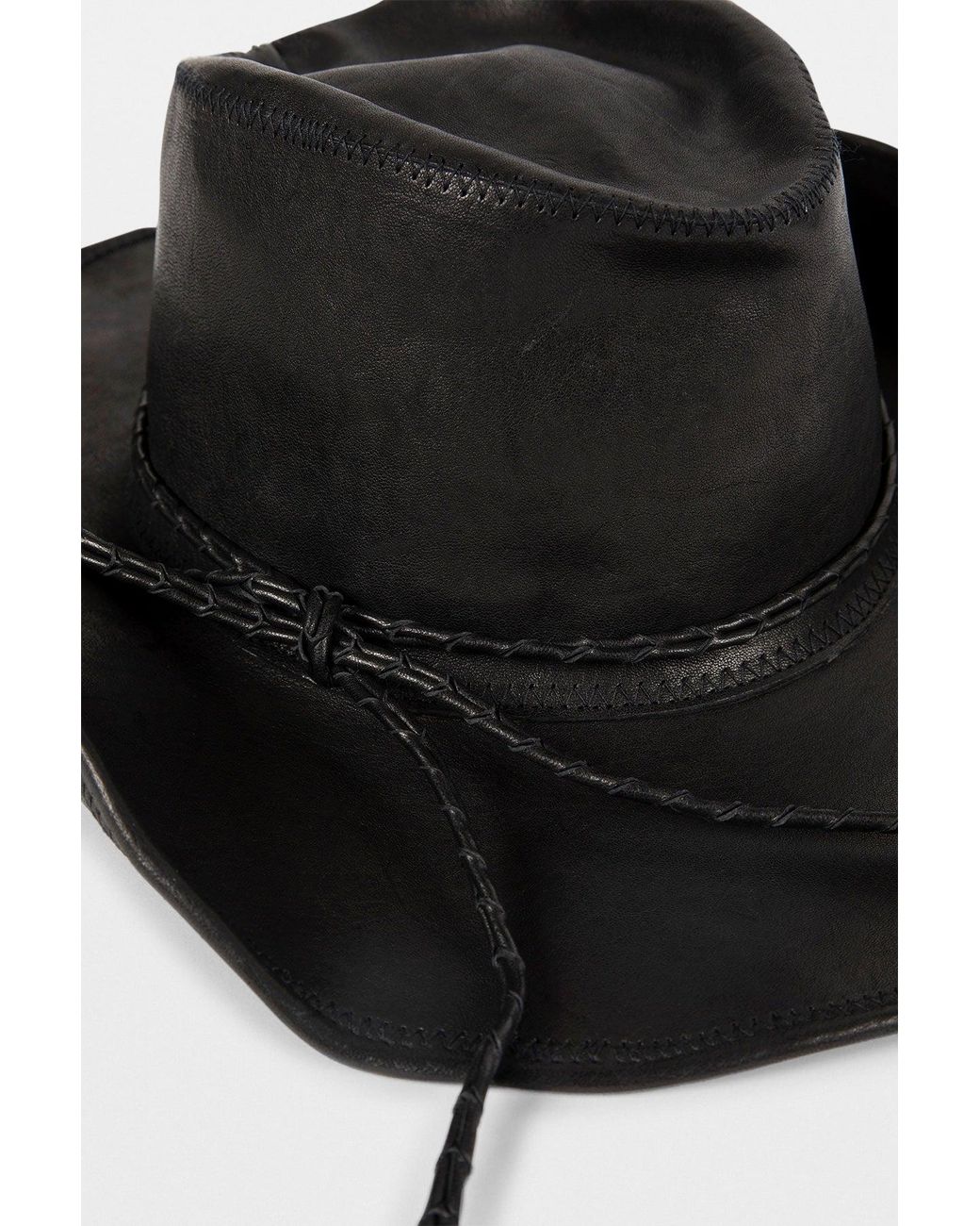 Ann Demeulemeester White Joleik Leather Hat