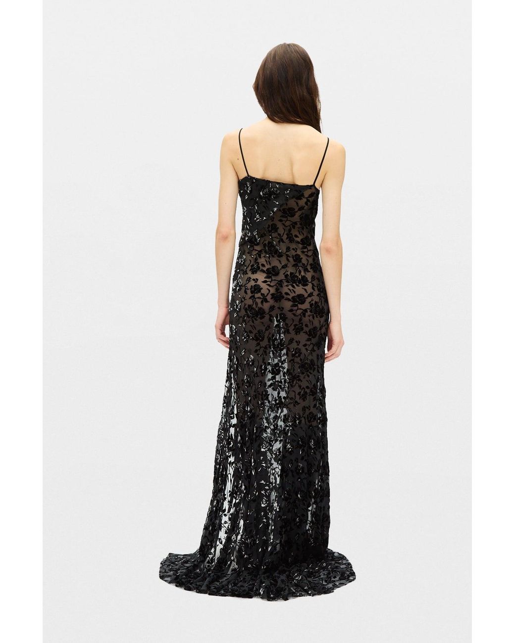 Ann Demeulemeester Black The Aaricia Long Bias Slip Dress