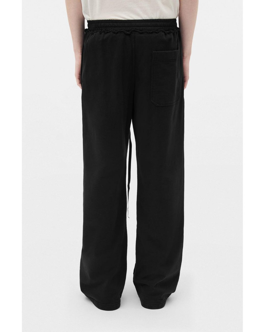 Ann Demeulemeester Black Fin Lounge Sweatpants for men