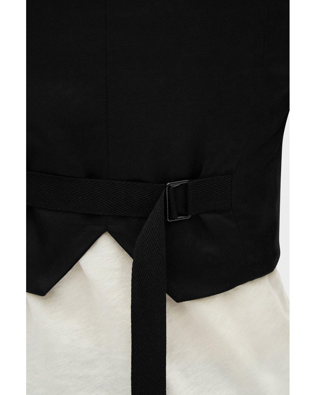 Ann Demeulemeester Black Diana Fitted Micro Waistcoat