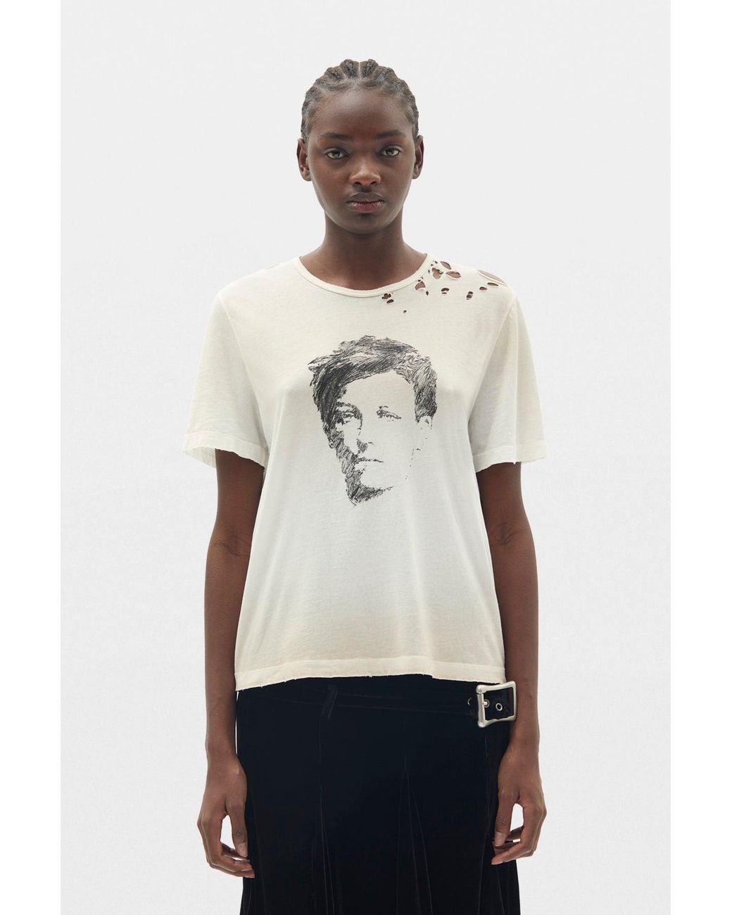 Ann Demeulemeester Multicolor Fanie Standard Fit T-Shirt
