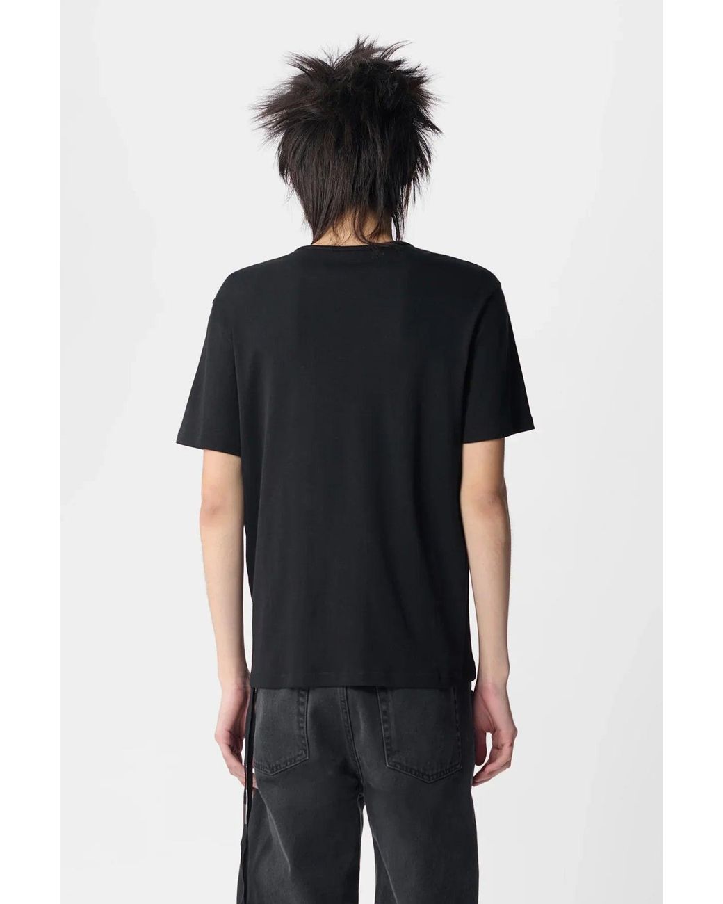 Ann Demeulemeester Blue Baptist Printed Standard Fit T-Shirt for men