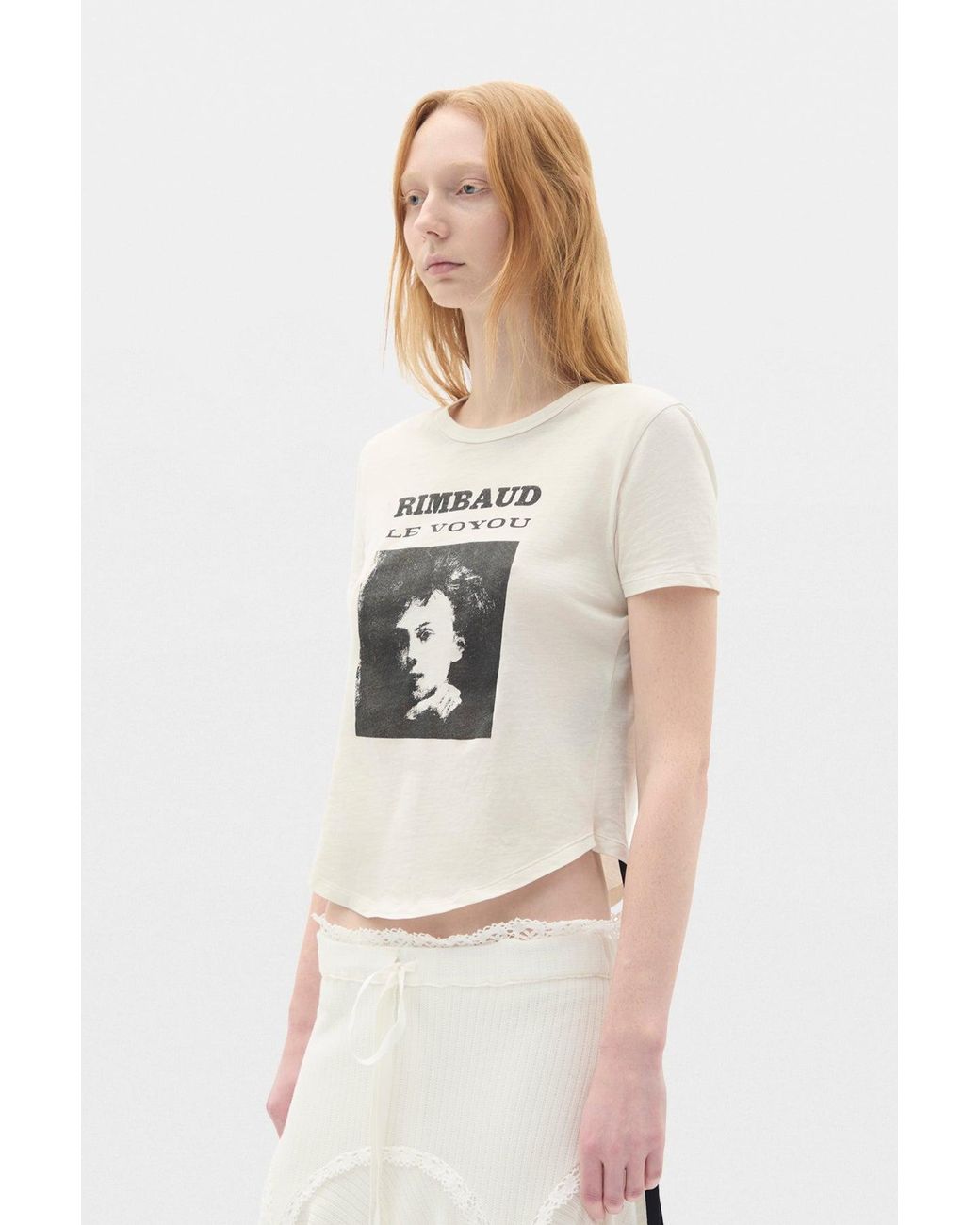 Ann Demeulemeester Natural Floor Micro T-Shirt