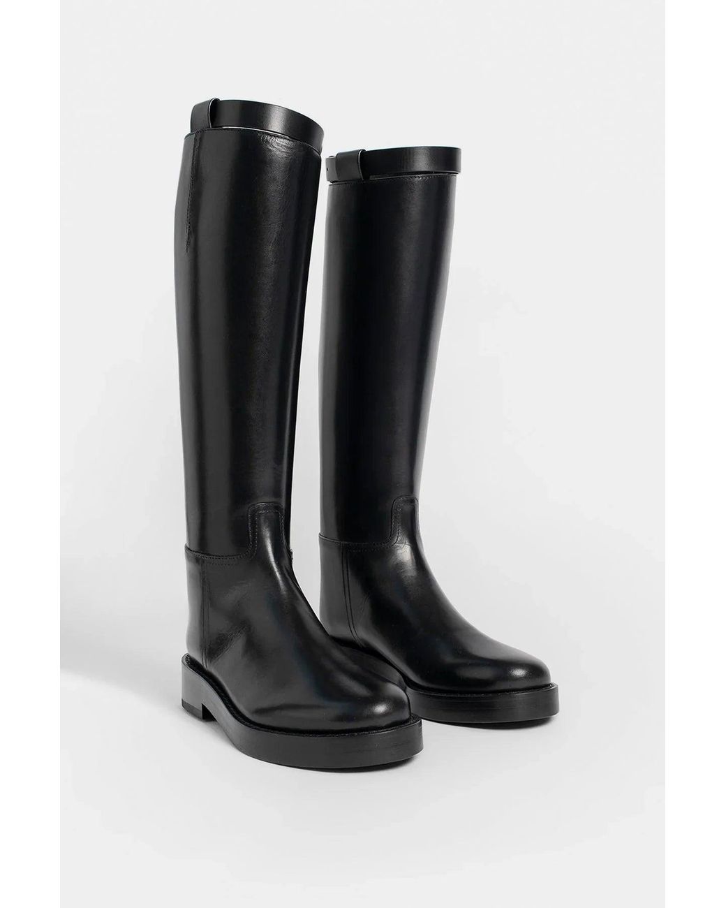 Ann Demeulemeester Black Stan Riding Boots