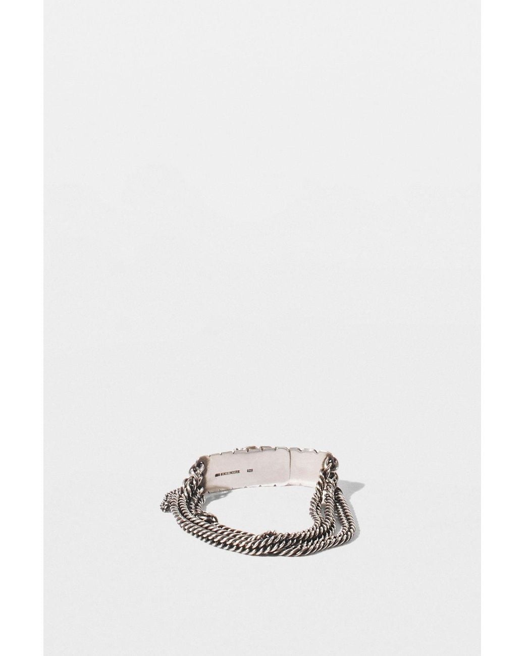 Ann Demeulemeester White Constance Bracelet Chains Small Locking